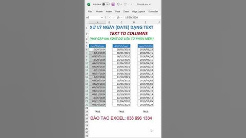 Xử lý dữ liệu ngày tháng xuất ra từ phần mềm ở dạng Text #Shorts  #excel #exceltips