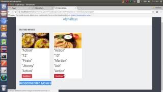 Movie Booking and recommendations  webapp