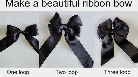 How to make a beautiful ribbon bow