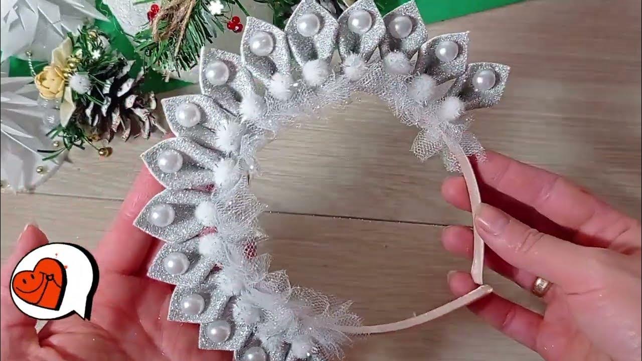 DIY 🎀 НЕ МОЖЕТ БЫТЬ! Новогодний ободок- корона и так легко. Diadema ...