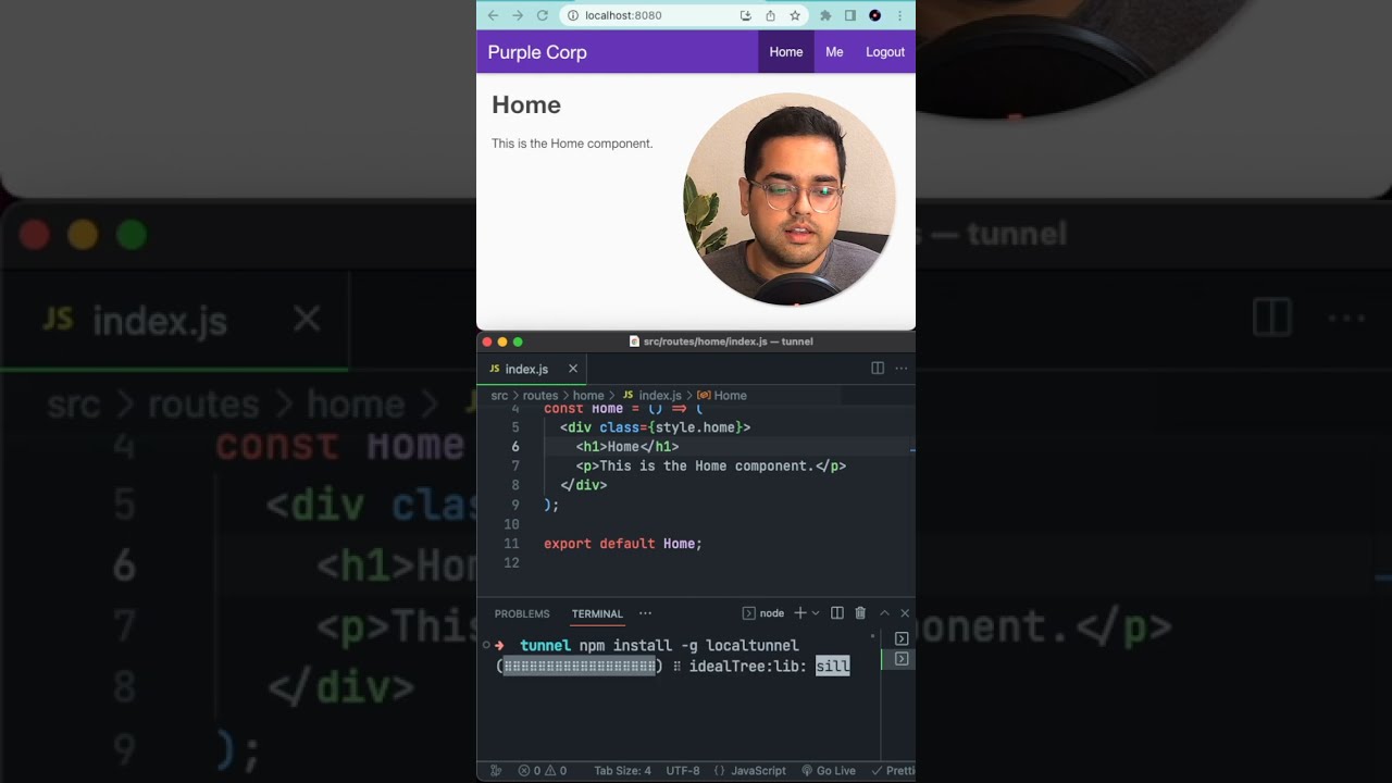 Access Localhost Anywhere With Localtunnel Shorts