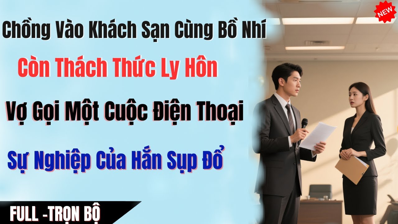 Chồng Vào Khách Sạn Cùng Tiểu Tam Còn Ngang Nhiên Thách Thức Ly Hôn, Vợ Gọi Một Cuộc Hắn Thành Ăn Mà