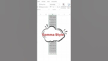 Comma Style in Excel | How to Format Numbers with Comma Separator