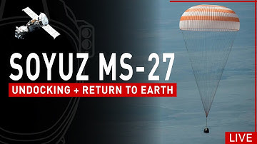 LIVE! Soyuz MS-27 ISS Undocking + Return To Earth Coverage
