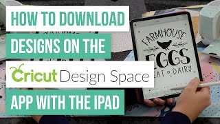 🤩 how to download designs on the cricut design space app with the ipad