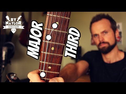 guitar major thirds - guitar intervals lesson