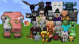 Zoglin vs Every mob in Minecraft (Java Edition) - Minecraft 1.19 Zoglin vs All Mobs