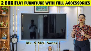 2 BHK Flat furniture with full accessories I Complete Bedroom Sets with Wardrobe I Interior Design