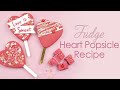Pink Vanilla Fudge Heart Popsicle Lolly Recipe