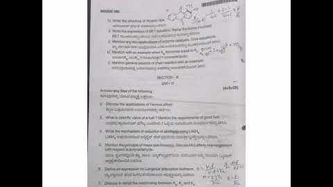 Previous year Question papers Bsc 5th sem ranichennamma University