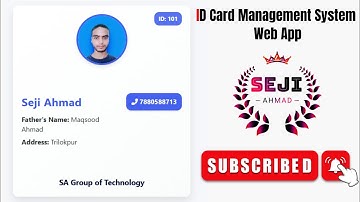 🪪ID Card Management System Web App Using Google Apps Script | Full Project
