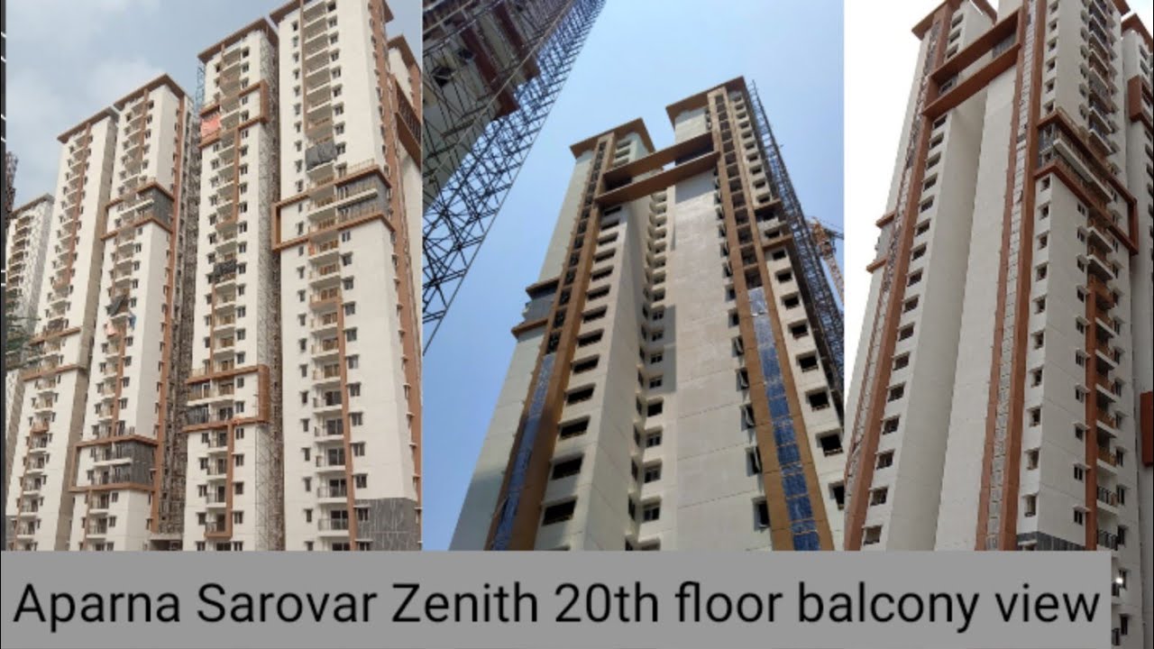 Aparna Zenith 20th floor balcony view YouTube