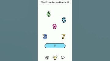 Brain Out Level 36 What 3 Numbers Add Up to 12 #shorts #ytshorts