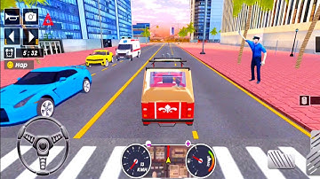 Tuk Tuk auto rickshaw driver 3D game - #38 auto rickshaw driving game - Android iOS Gameplay