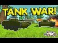 DESTRUCTIVE TANK & MISSILE BATTLE! - Scrap Mechanic Update Gameplay - Tank War