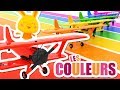 Les couleurs avec les avions - véhicules - Chansons et comptines Titounis