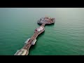 🌅 Breathtaking Aerial Views of Brighton Beach &amp; Brighton Pier at Sunset! 🌊🎡