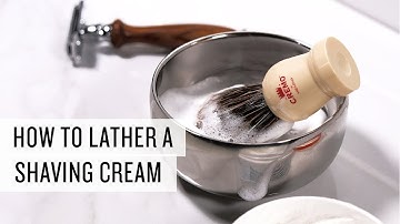 How to Lather a Shaving Cream | Cremo