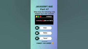 Test Your JavaScript Knowledge|| JavaScript Quiz Part 47 Comment Your Answer 😄 || Quiz Challenge
