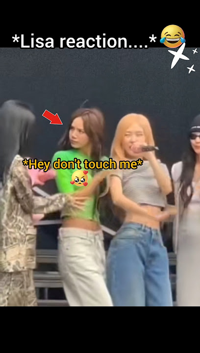 black pink team lisa say hey don't touch me okey 😤 #lisa #rose #jisoo #blackpink #kpop #shorts