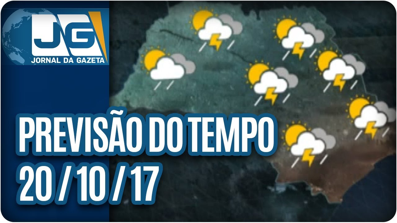 Previsão do Tempo - 20/10/2017 - YouTube