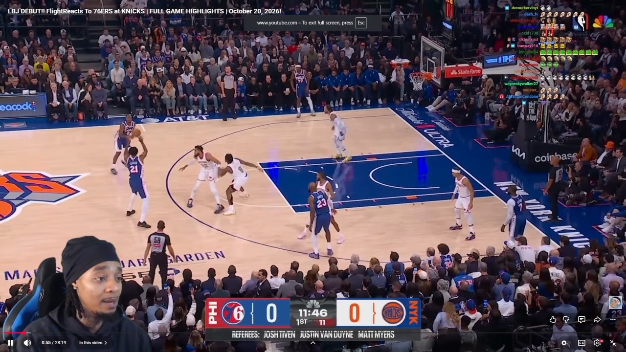 LBJ DEBUT!! FlightReacts To 76ERS at KNICKS | FULL GAME HIGHLIGHTS | October 20, 2026!