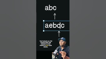 Check String Subsequence ✅ Interview Question ✅ #java #dsa #interview