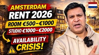 Netherlands Rent Reality 2026 🇳🇱 | Room €500–€1000, Studio €1000–€2000 + Availability Truth