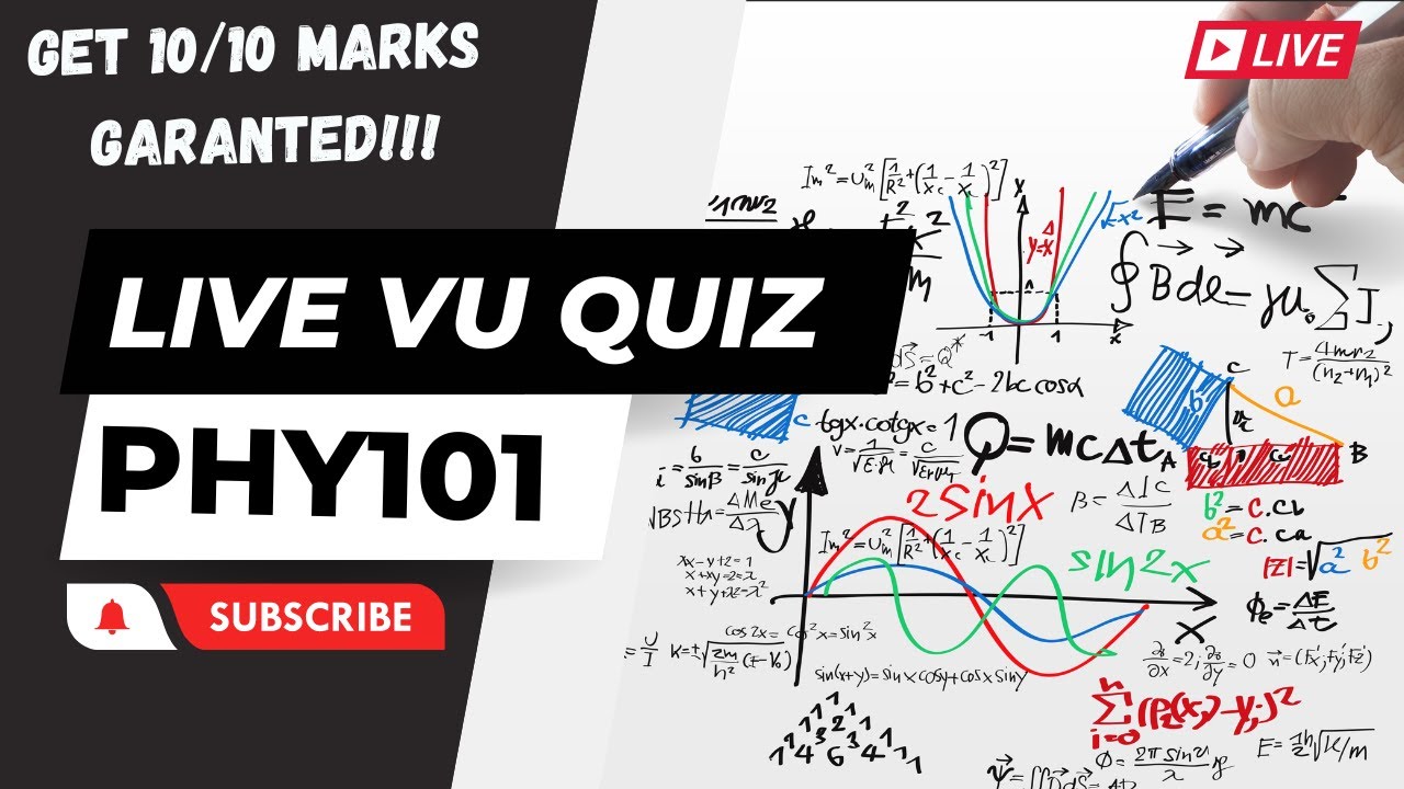 PHY101 LIVE VU QUIZ 1| Get Full Marks Guaranteed | Quiz Hacks | Virtual University