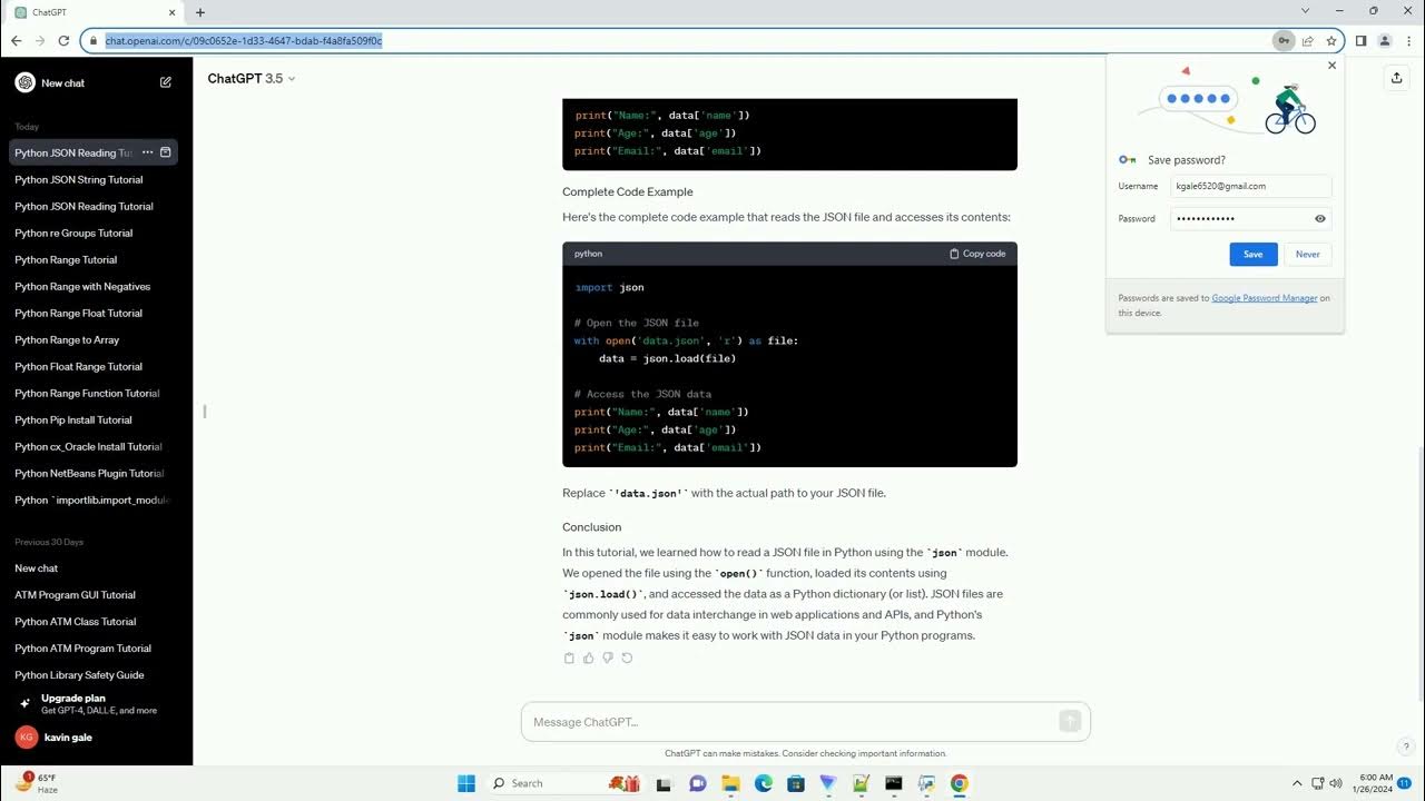 python read json file example - YouTube