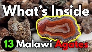 What's Inside 13 Malawi Agates