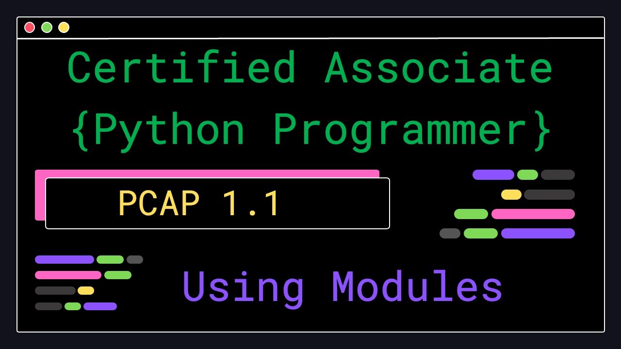 PCAP 1.1 - Using Modules - Certified Associate Python Programmer - YouTube