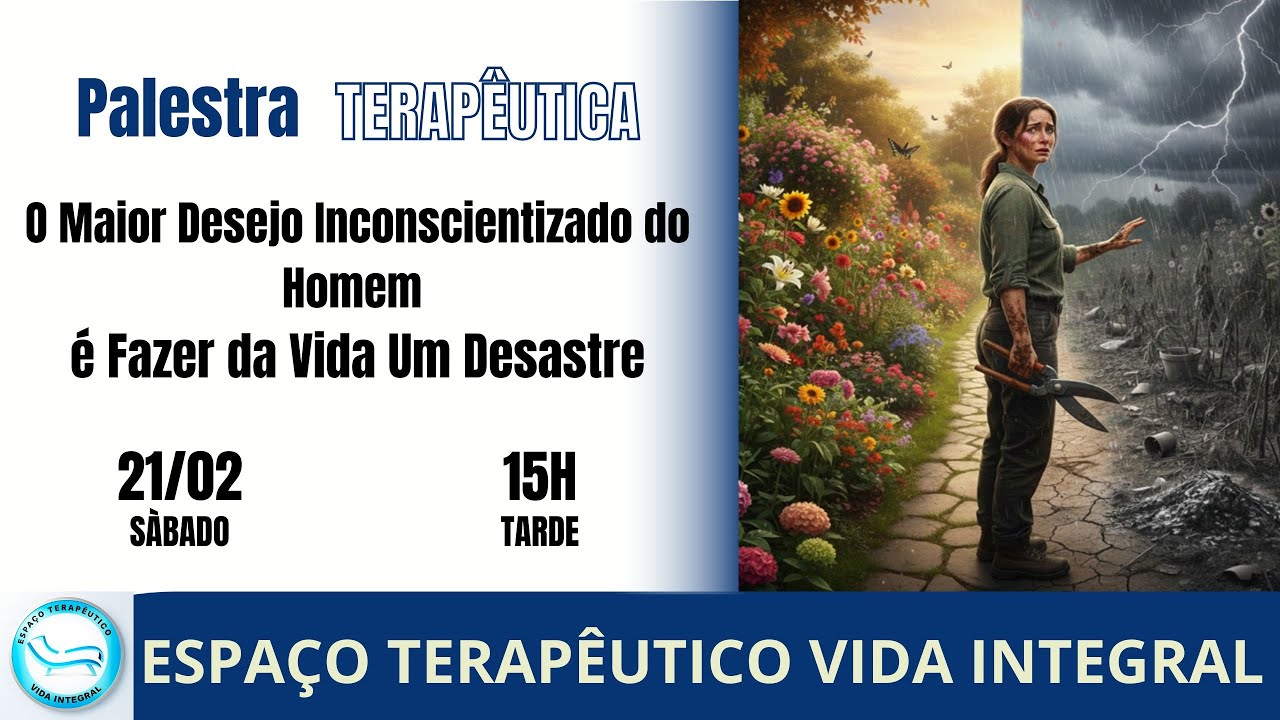 O Maior Desejo Inconscientizado do Homem é Fazer da Vida Um Desastre