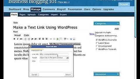 WordPress Tutorial - How to Make Text into a Link 000WebHost FREE web hosting