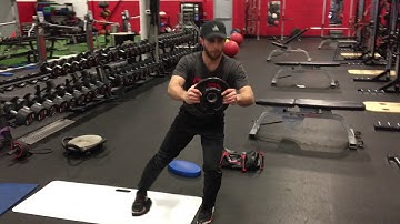 Reaching Slideboard Lateral Lunge