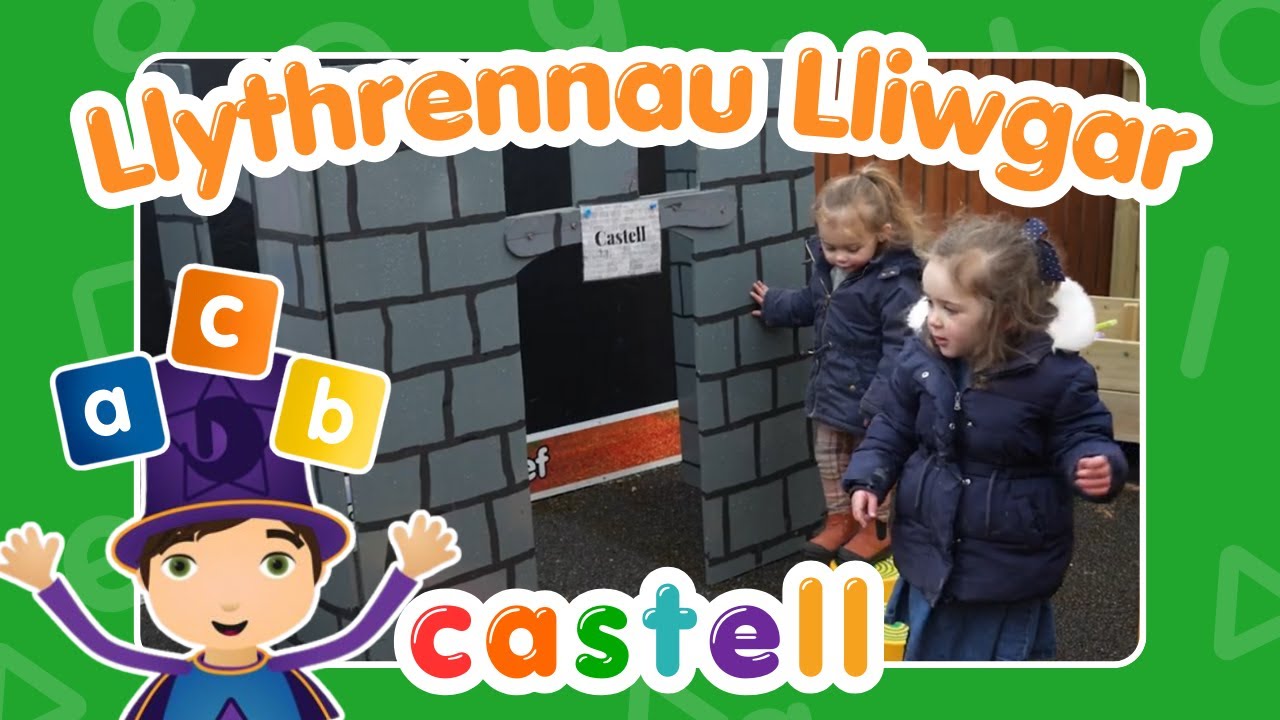 Llythrennau Lliwgar - Castell | Learn new Welsh words