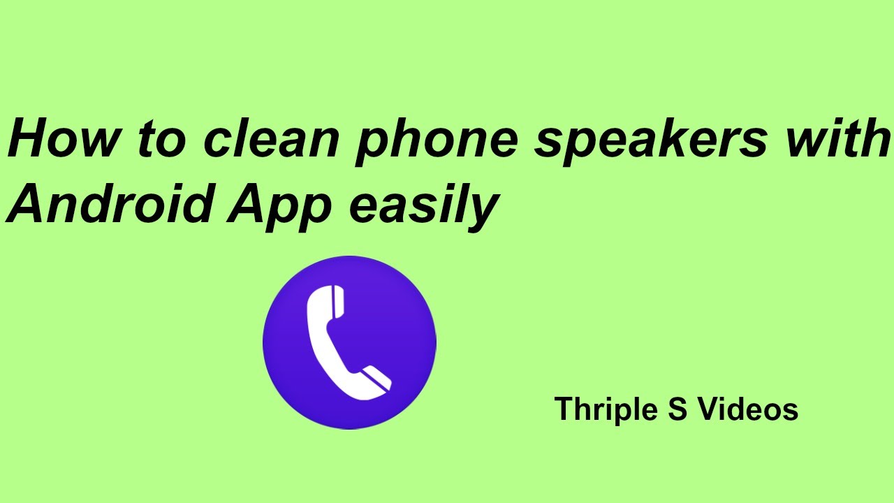 How to clean phone speakers with android app" "Speaker Clean" easily - YouTube