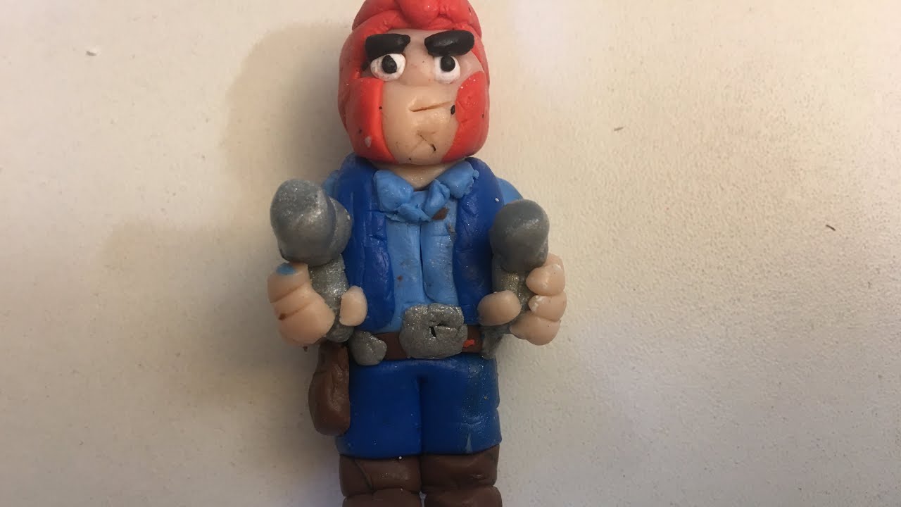 Boneco Do Colt Brawl Stars Argila De Polimero Youtube - bonecos de argila do brawl stars mercado livre