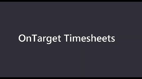 Timesheets Webinar