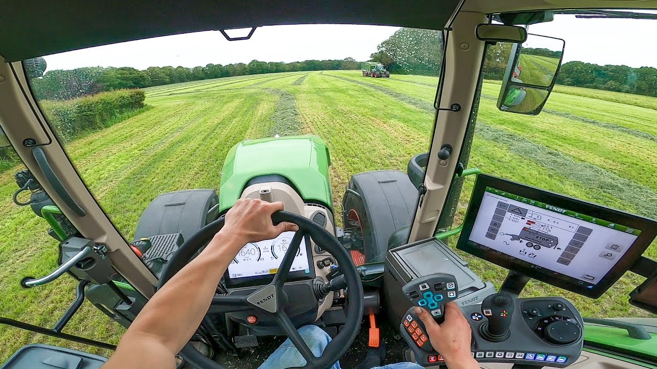 Cab View | *NEW* Fendt 728 Vario | Grass Silage - YouTube