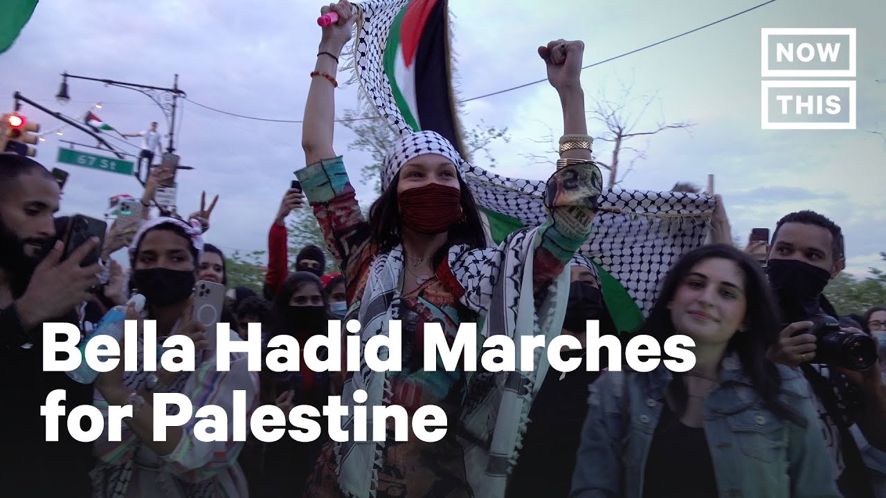 Bella Hadid leads protest march for her country of origin: Palestine