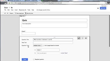 Google Drive for Quiz Building
