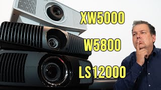 XXL-Vergleich der Laserbeamer-Topmodelle: Epson LS12000 vs. BenQ W5800 vs. Sony XW5000 !!!