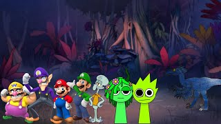 Wario, Waluigi, Mario, Luigi, Squidward, Vineria & Owakcx Dies By Jevintroodon
