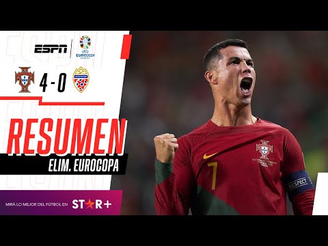 ¡DOBLETE DE CR7 Y PALIZA DE LOS LUSOS EN EL DEBUT! | Portugal 4-0 Liechtenstein | RESUMEN