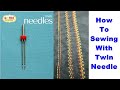 how to use a double needle , twin needle for Usha , Singer Sewing machine | सिलाई मशीन की डबल नीडल