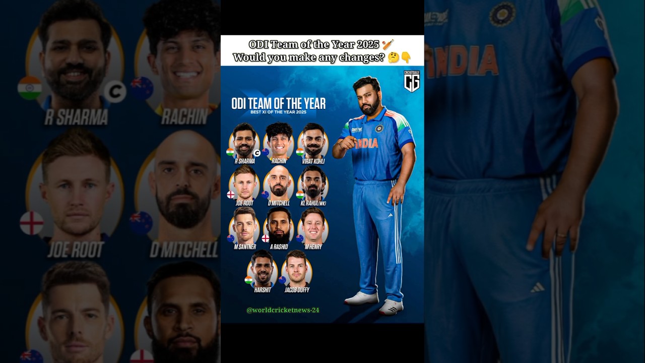 ODI Team of the Year 2025 🔥🥶 