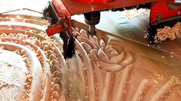 Extraordinary CNC Woodworking⇔Carving A Wooden Bed By The CNC Machine⇔Modern Technology⇔Part-3