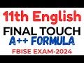 11th english preparation final touch  fbise exam 2024