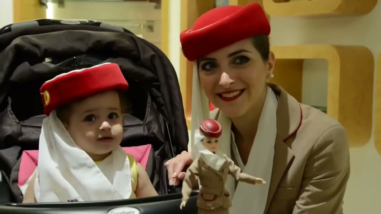 Sarbia Emirates Cabin Crew at Dubai Mall | Emirates Official Store & A380 Experience